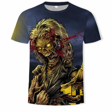 Iron Maiden 3D Band Summer Men's Fashion T-Shirt