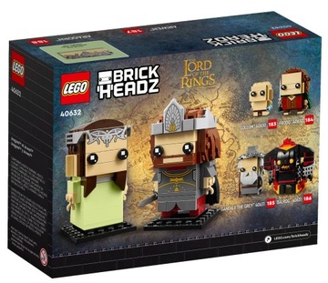 LEGO BrickHeadz 40632 Властелин колец Арагорн и Арвен в качестве рождественского подарка