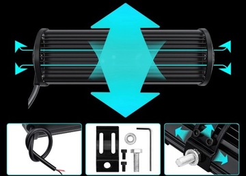 СВЕТОДИОДНАЯ ПАНЕЛЬНАЯ ЛАМПА COB Галогенная 120Вт 13см Off Road