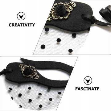 Полумаска на Хэллоуин Креативная марлевая маска