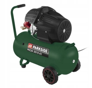 Kompresor Olejowy 50L Dwutłokowy 10 bar Sprężarka PARKSIDE 2200W 230V