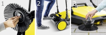 KARCHER S 6 РУЧНАЯ ПОДМЕТАЛЬНАЯ МАШИНА КУБ 4x ЩЕТКА