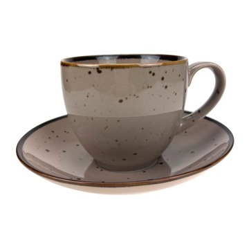 Alumina Bogucice Cottage Cappuccino Filiżanka ze spodkiem 300 ml