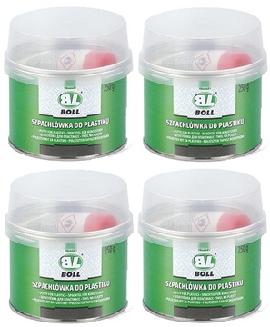 BOLL SZPACHLA SZPACHLÓWKA DO PLASTIKU SZARA 250G 4 SZTUKI