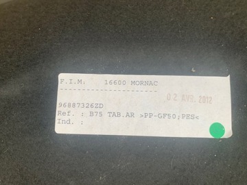CITROEN DS4 POLIČKA KUFRU 96887326ZD