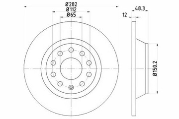 Тормозной диск TEXTAR 92140803