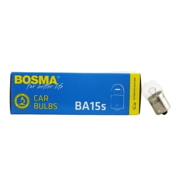 BOSMA ŻARÓWKA BA15s 12V 5W R5W