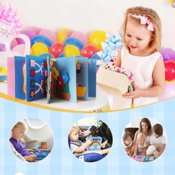 КНИГА МОНТЕССОРИ 3D СЕНСОРНАЯ КНИГА НА 12 ТЕМ ИГРУШКА
