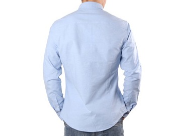 Koszula męska CALVIN KLEIN LS OXFORD STRETCH SHIRT SKY BLUE