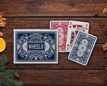 Профессиональные КАРТЫ PIATNIK WHEELS ДЛЯ ИГРЫ: Бридж, Рамми, Покер, ДВОЙНЫЕ 2 КОЛОДЫ