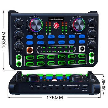 Zr-Audio Mixer Звуковая плата Консоль Профессиональный диджей