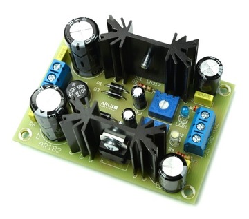 AR182 Zasilacz regulowany symetryczny 1.5-37V kit