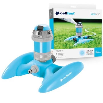 CELLFAST POWER IDEAL SECTIONAL SPRINKLER 52-066 6 ФУНКЦИЙ 346 м2 ВОДОСНАБЖЕНИЕ