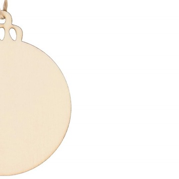 ДЕРЕВЯННЫЕ ПОДВЕСКИ-ЕЛКИ 8см 6шт