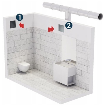 Wentylator łazienkowy 100 fi czujnik wilgoci timer 100m3/h Polski Produkt