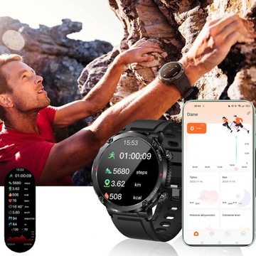 SMARTWATCH Мужские часы 600 мАч ЗВОНКИ 1,6 ДЮЙМА PL