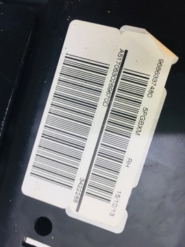 AIR NÁDRŽ ULOŽENÍ SEDADLA PRAVÁ PEUGEOT 508 I