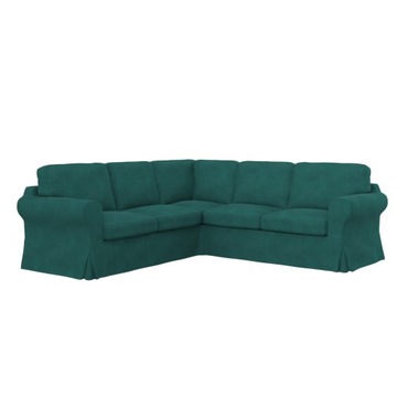 EKTORP Pokrycie sofy nar 2+2, Velvet Aqua