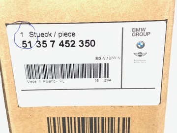 BMW 1 F40 TĚSNĚNÍ OKNO PRAVÝ ZADNÍ 7452350
