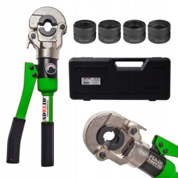 ZACISKARKA DO RUR PEX PRASKA HYDRAULICZNA 16-32mm SZCZYPCE ZACISKOWE PRASA