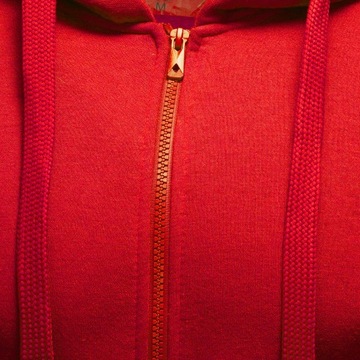 BL08 г. L ОДНОТОННАЯ ТОЛСТОВКА НА МОЛНИИ С КАПЮШОНОМ.