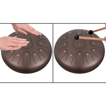 Языковой барабан VEVOR 12 дюймов, 13 тонов, сталь, золото