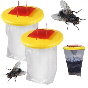 PUŁAPKA NA MUCHY ŚRODEK NA MUCHY Z WABIKIEM XXL