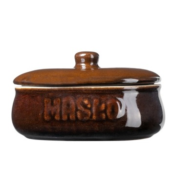 MASELNICZKA Z POKRYWĄ MASELNICA CERAMICZNA