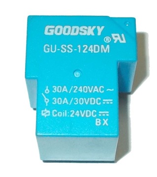 PRZEKAŹNIK cewka 24V 30A GU-SS-124DM GOODSKY