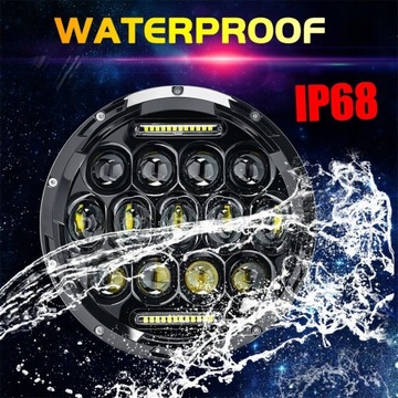 КОМПЛЕКТ ФАР МОТОЦИКЛ ПЕРЕДНИЙ ФОНАРЬ LED 7IN