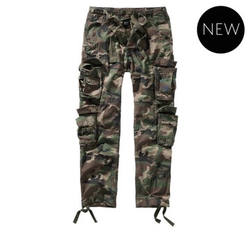 Spodnie BRANDIT Pure Slim Fit woodland M