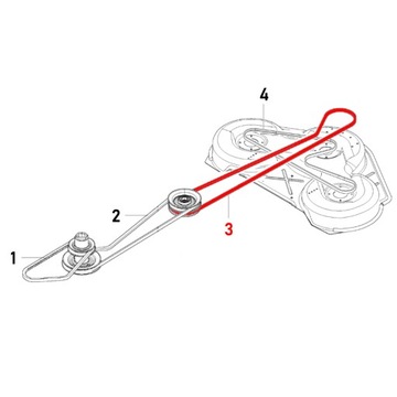 Pasek 589533201 Jonsered FR 2111 M, FR 2113 MA, FR 2113 MA 4x4, FR 2115 MA