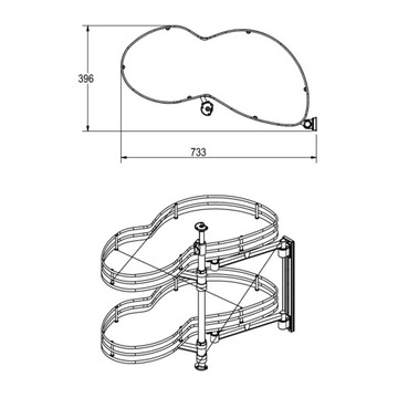 Поясная сумка Cargo Magic Corner GEMI 800 мм ЛЕВАЯ БЕЛАЯ