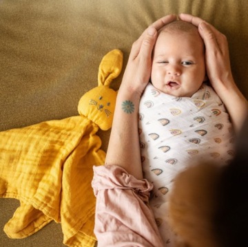 PETITE&MARS БАМБУК-МИСЛИН CODDLE DOUDOU HUGO DUSTY ROSE