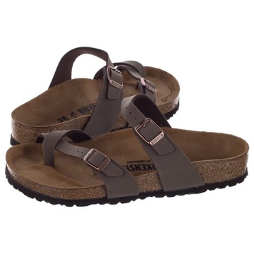 Buty na Lato Klapki Japonki Birkenstock Mayari Nubuck 71061 Brązowe