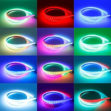 2 цветных светодиодных ленты RGB для освещения салона автомобиля
