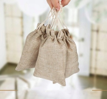 Woreczki Dekoracyjne Ozdobne 10x14cm 30x Jutowych