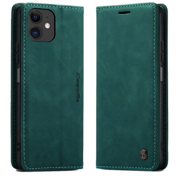 Etui do IPhone 11 / XR MARKOWY POKROWIEC SKÓRA CASEME + SZKŁO