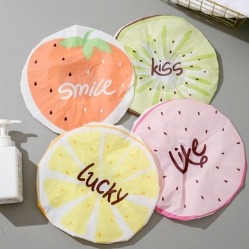 1шт водонепроницаемая шапочка для душа милая фруктовая шапочка для ванны