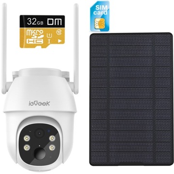 KAMERA OBROTOWA ZEWNĘTRZNA 3MP GSM 4G LTE SIM 32GB