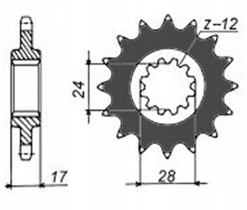 ZESTAW NAPĘDOWY DID HONDA CB 600F HORNET 98-06