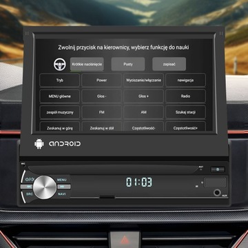 RADIO SAMOCHODOWE 1 DIN ANDROID 13 GPS USB WIFI DAB 2GB RAM MIRROR LINK