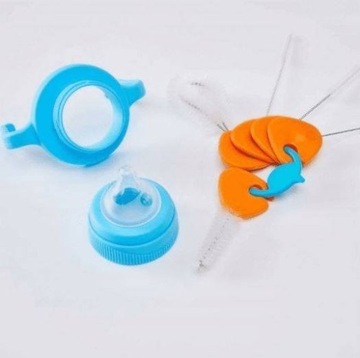 B.Box Набор из 5 ершиков для чистки бутылок с водой и соломинок.