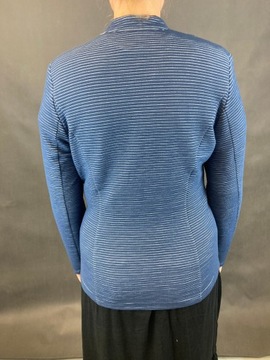 Żakiet marynarka ERFO granat srebrna nitka r. 48