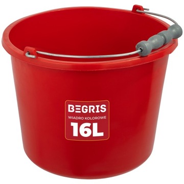 РАЗНОЦВЕТНОЕ СТРОИТЕЛЬНОЕ ВЕДРО, 16 Л.