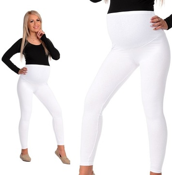 LEGGINSY CIĄŻOWE getry z panelem bawełna XXL/44