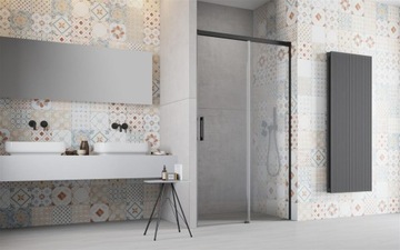 RADAWAY Idea Black DWJ черные двери 160х200,5 ПРАВЫЙ