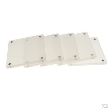 2x 5x Portable Transparent Acrylic Fridge Photo