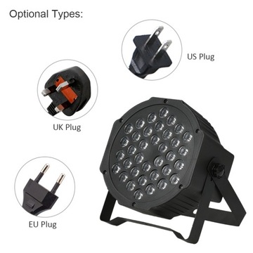 RGB 24W 36 светодиодный сценический светильник с ИК-пультом дистанционного управления