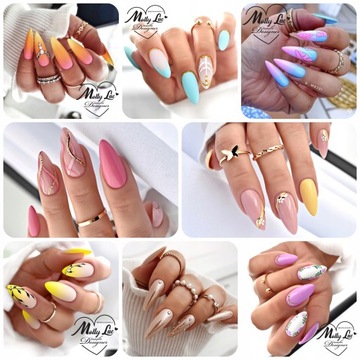 3 набора гибридных лаков для ногтей MOLLYLAC, 5 г, цветной выбор цветов